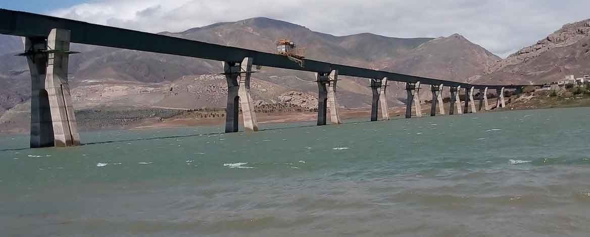 پروژه پل منجیل | پل راه آهن قزوين- رشت حاشيه سد سفيد رود